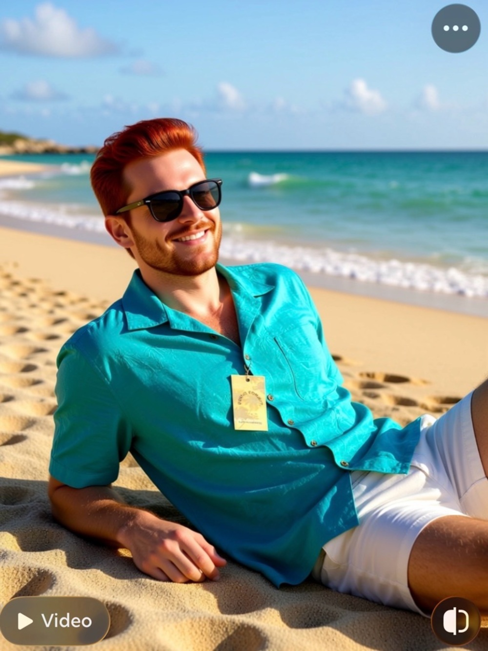 Island Republic Teal Textured Short-Sleeve Shirt